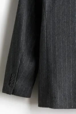 Veste Regular Fit - Gris foncé/rayures tennis — photo 2