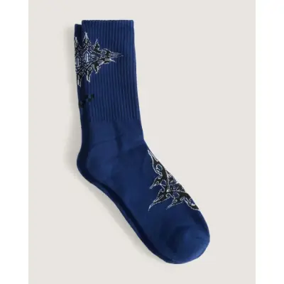 Chaussettes vans flame crew unisex – bleu indigo — photo 3