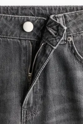 Wide Regular Waist Jeans - Gris denim foncé — photo 5