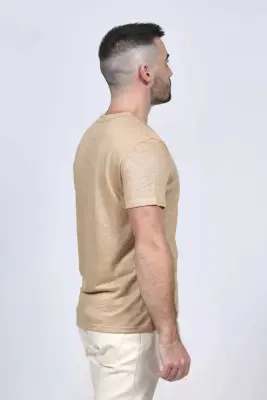 T-shirt Mixte Lin Kiplay x Splice - Camel — photo 5