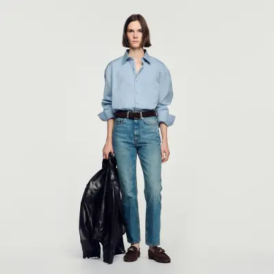 Chemise oversize en coton