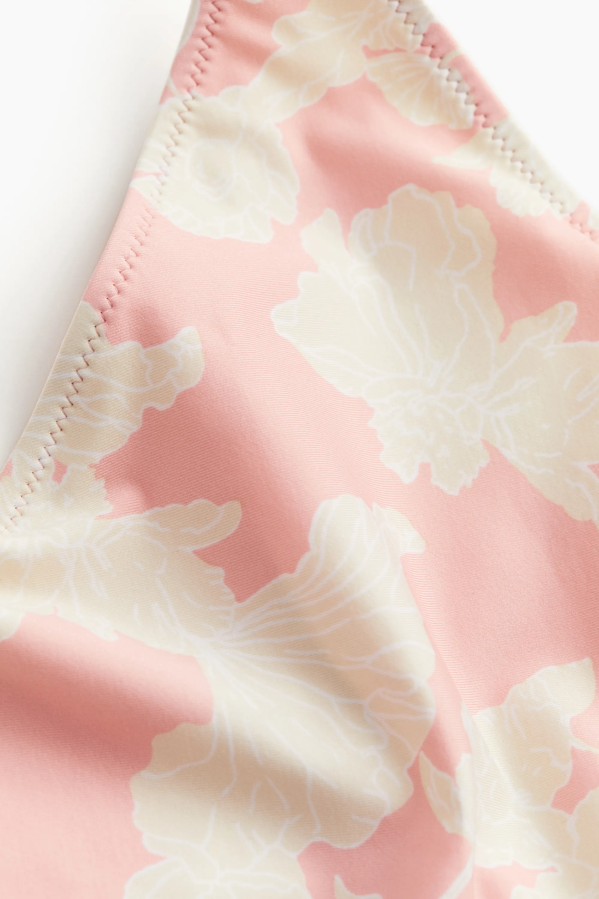 Maillot de bain dos nu - Rose clair/fleuri