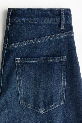 Wide High Jeans - Bleu denim foncé — photo 5