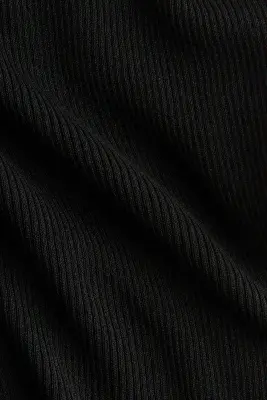 Short en maille côtelée - Noir — photo 3