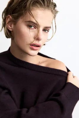 Pull - Violet foncé — photo 1