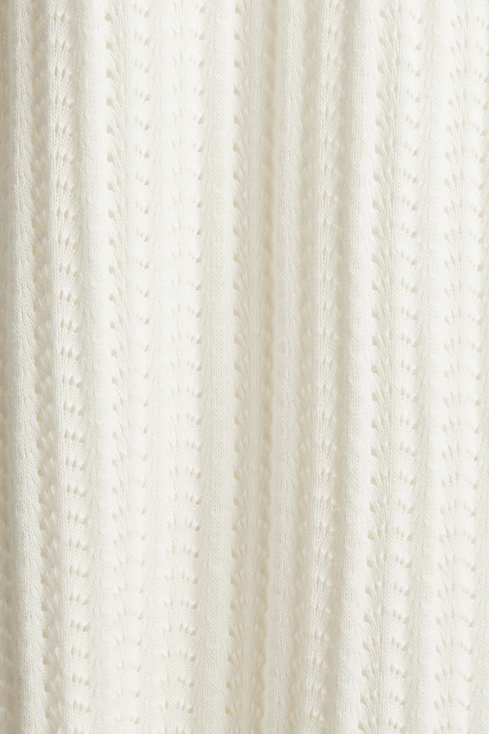 Robe en maille pointelle avec dos ouvert - Blanc