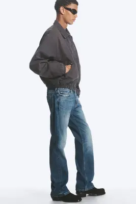 Jean bootcut standard taille basse Sky - Milano Blue - Bleu foncé — photo 2