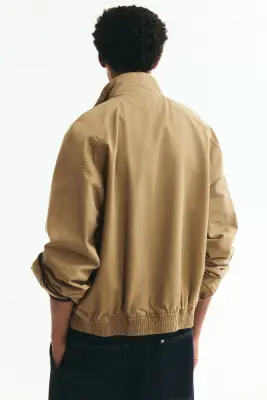 Veste style Harrington - Beige — photo 3