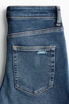 Slim High Waist Ankle Jeans - Bleu denim — photo 5