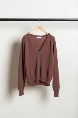 That’s Alyki – BRIGHTON KNITWEAR C2146TU – CHOCOLATE — photo 2