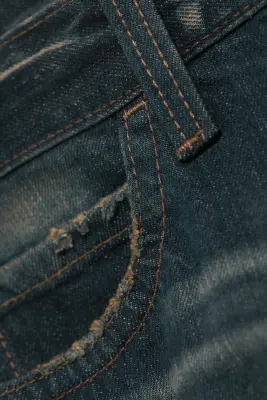Jean bootcut regular taille basse Boo Bootleg - Morbid Blue - Bleu foncé — photo 5