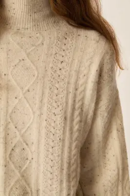 Pull Dino Creme Tweed — photo 2