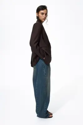 Blazer à fermeture droite - Marron foncé — photo 3