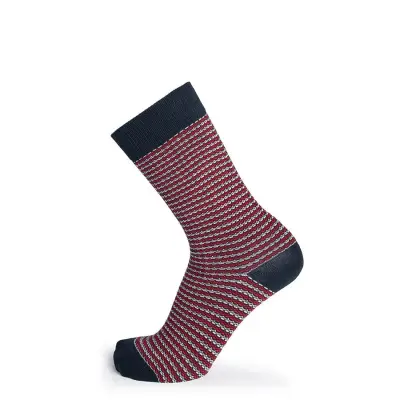 Chaussettes maille fantaisie Marine — photo 1