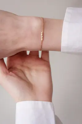 BRACELET PRINCESSE - Or blanc 18 carats — photo 2