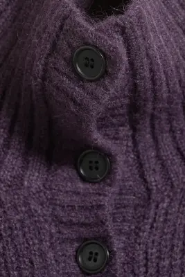 Cardigan boutonné - Lilas — photo 4