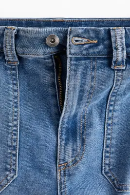 Flared High Jeans - Bleu denim — photo 2