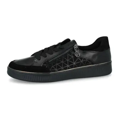 Baskets Remonte D2E04-00 Noires - Lacets Grande Pointure Femme — photo 1