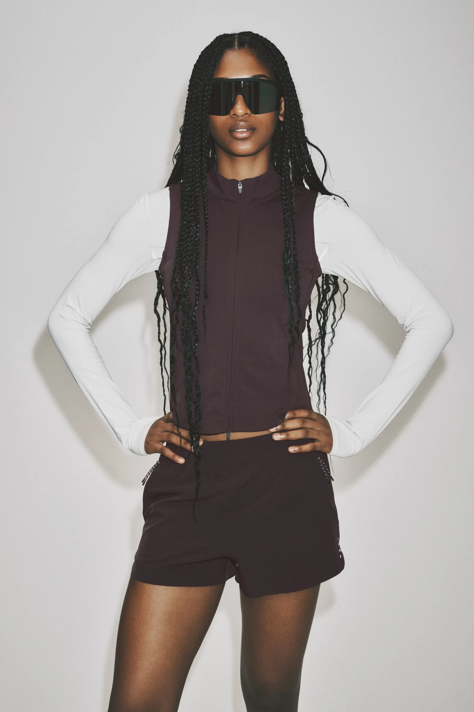 Short de survêtement Regular Fit avec poches - Bruyère foncé