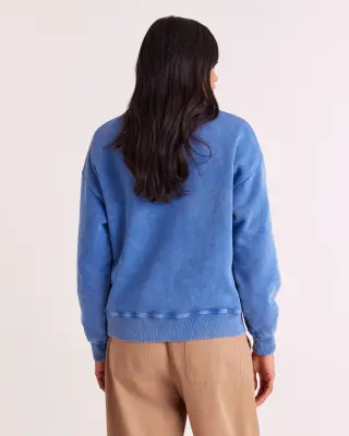 Sweat-shirt Virgile bleu délavé — photo 5
