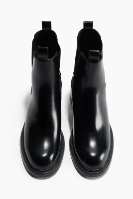 Bottines Chelsea à talon - Noir — photo 2