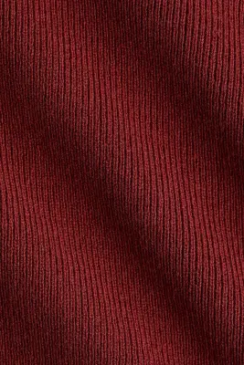 T-shirt en maille fine - Rouge foncé — photo 3