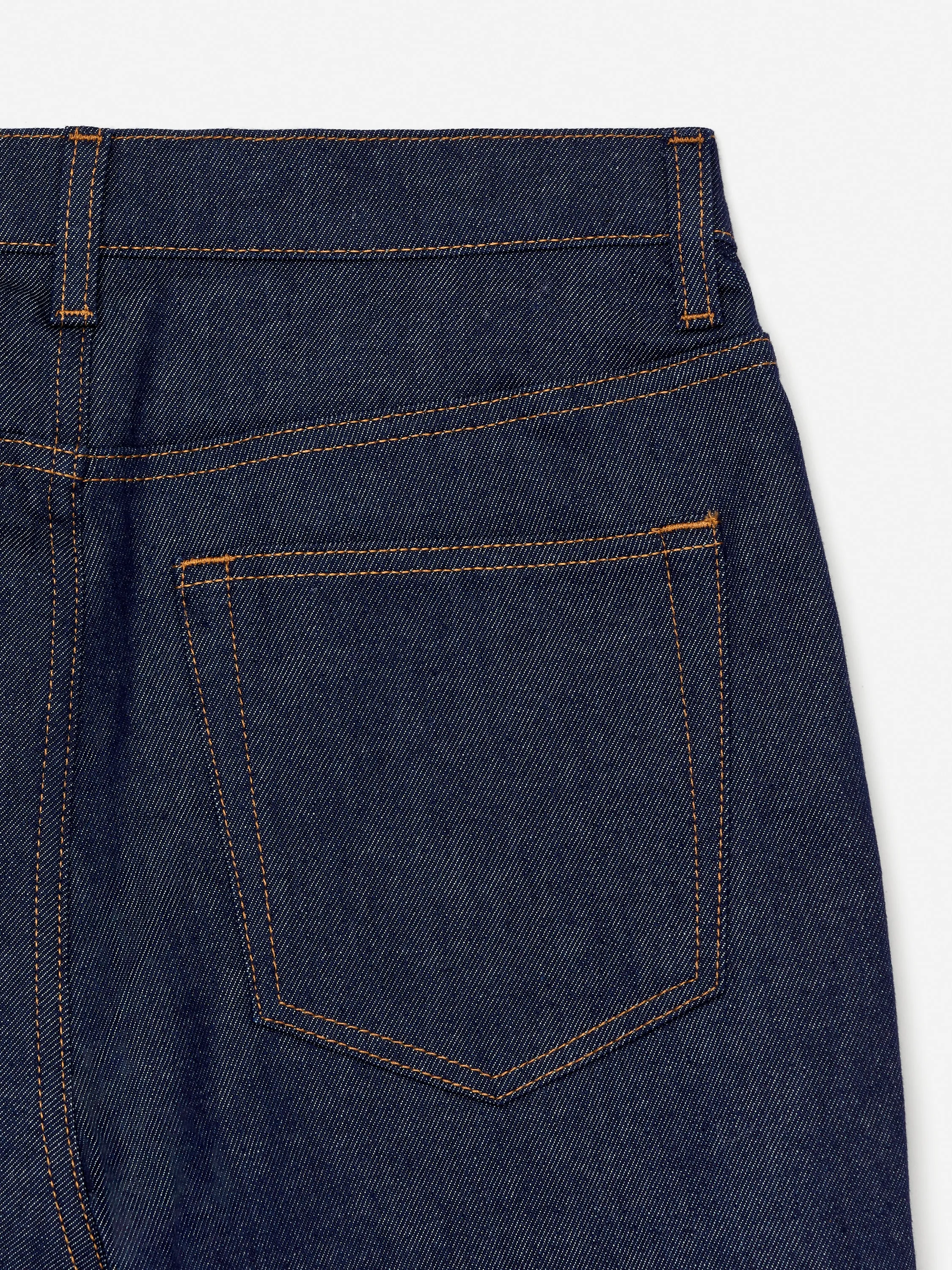 Jean slim raccourci JADE - Bleu foncé