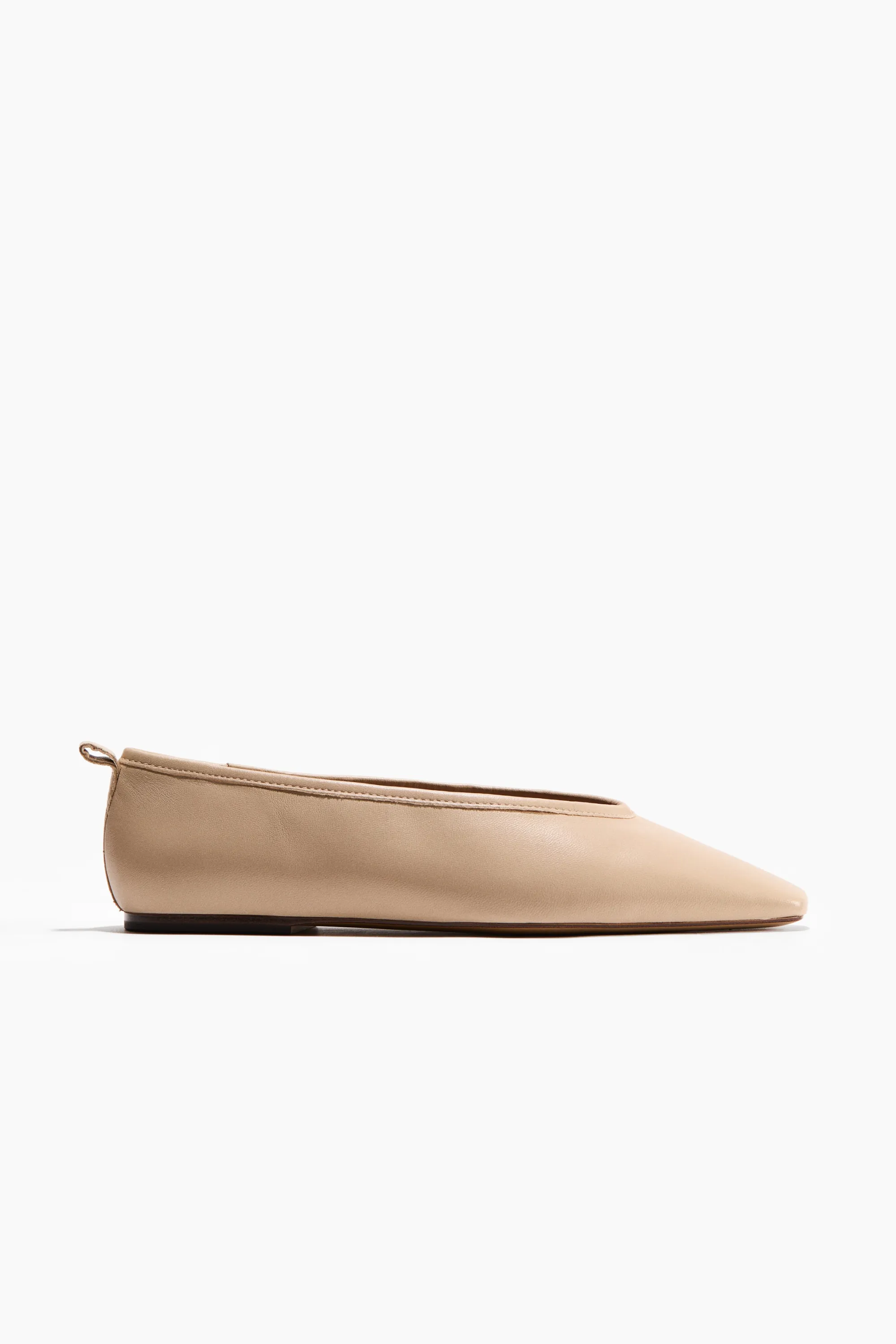 Ballerines en cuir - Beige