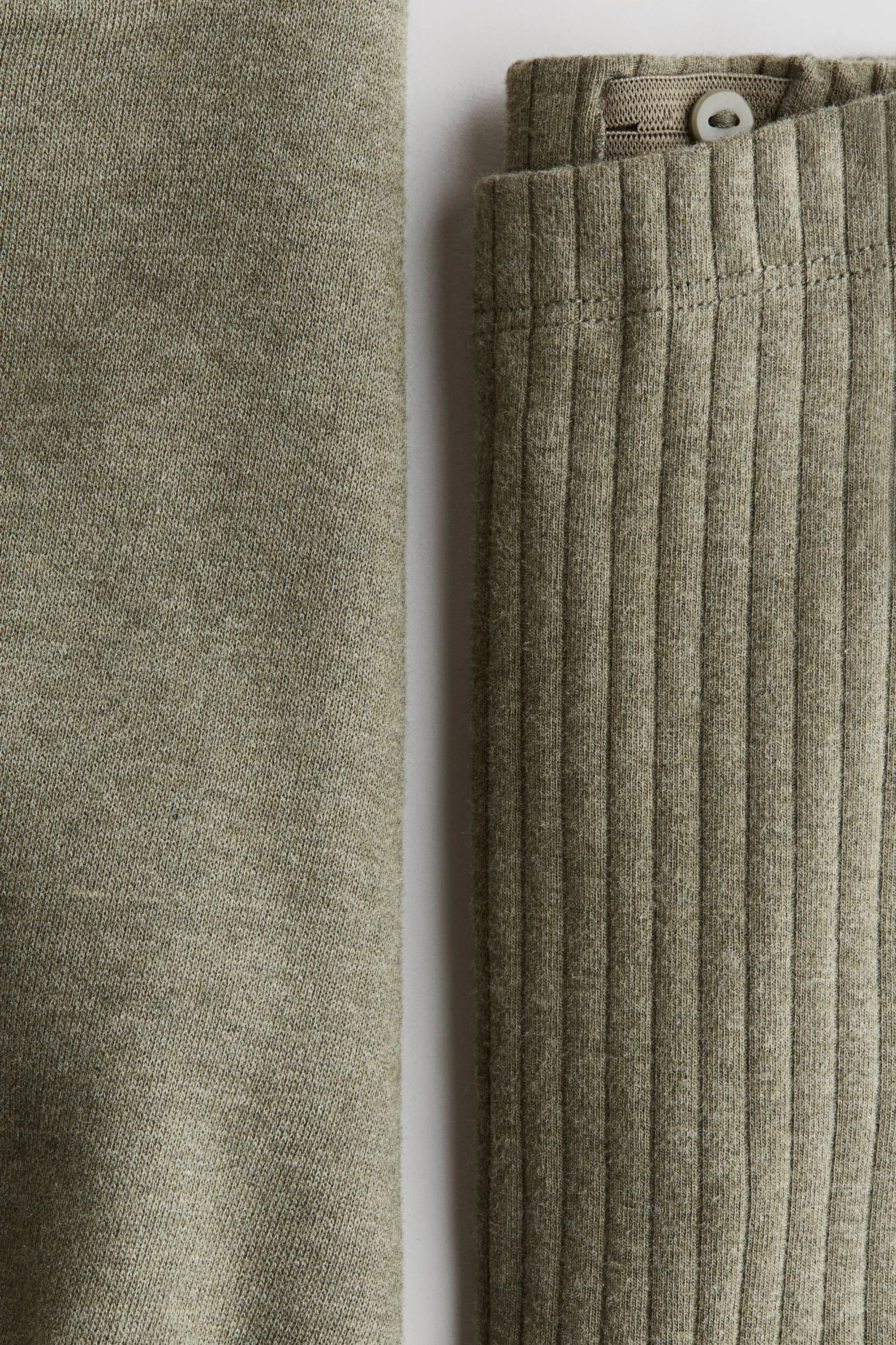Ensemble 2 pièces en coton - Vert kaki