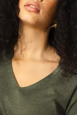 Pull fin et pailleté Femme — photo 5