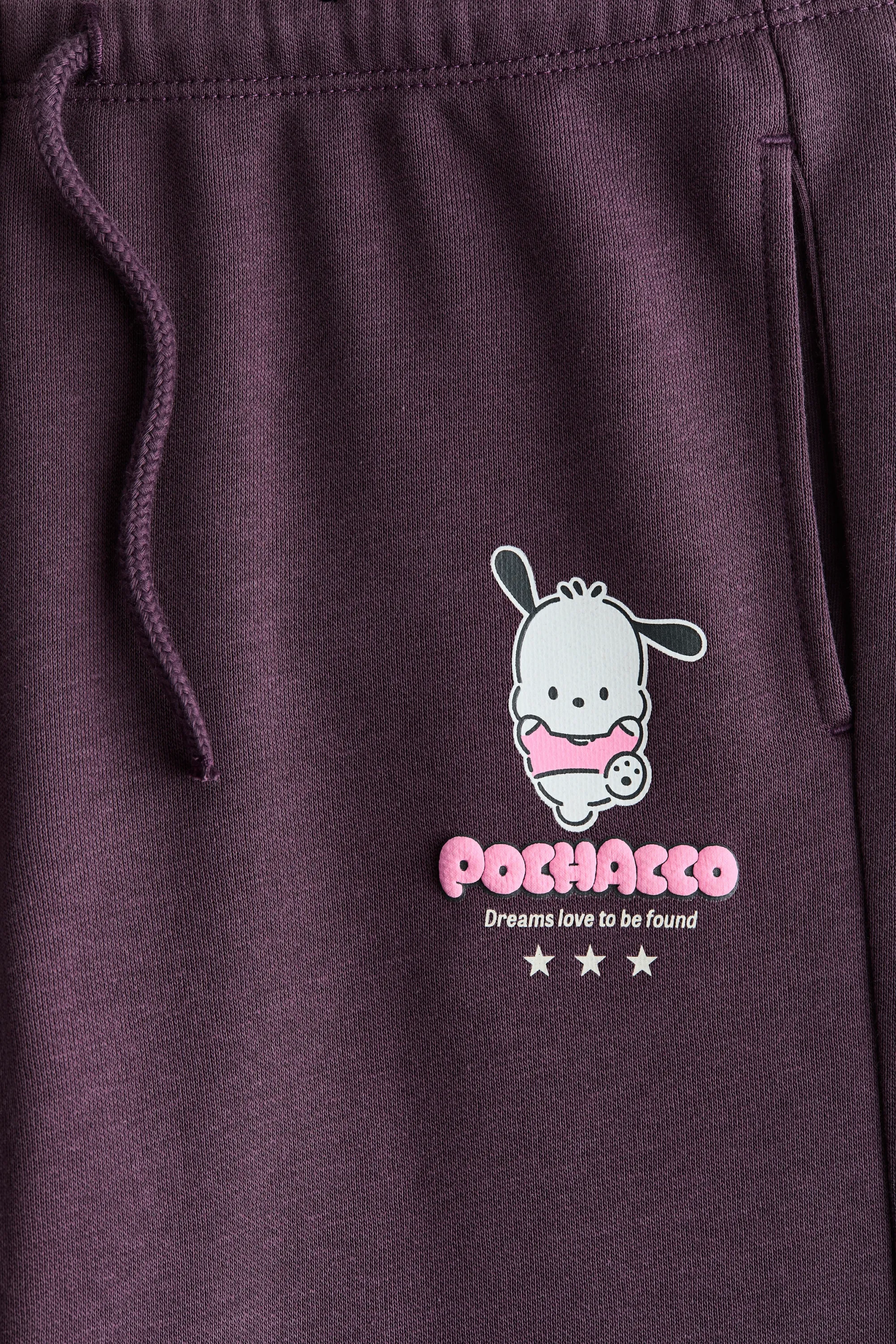 Pantalon jogger avec motif imprimé - Violet foncé/Pochacco