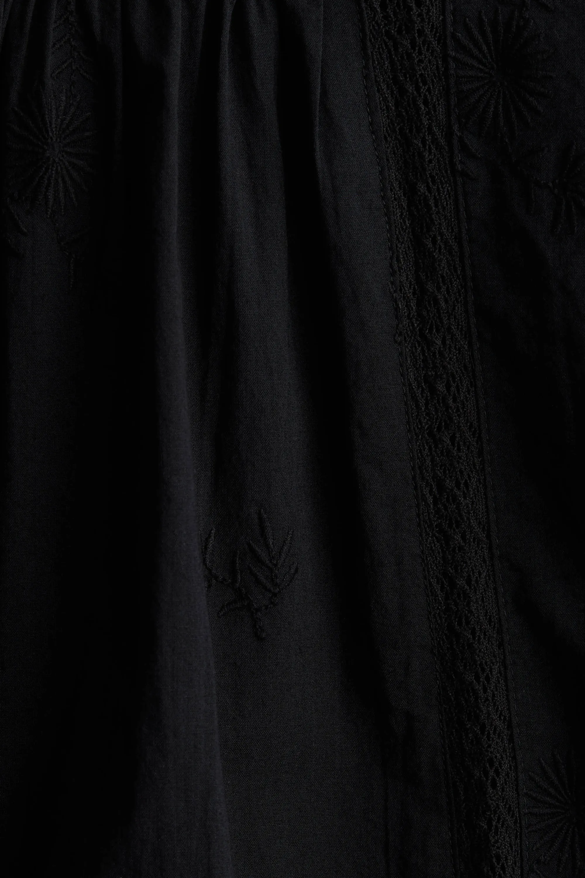 Robe tunique en coton - Noir