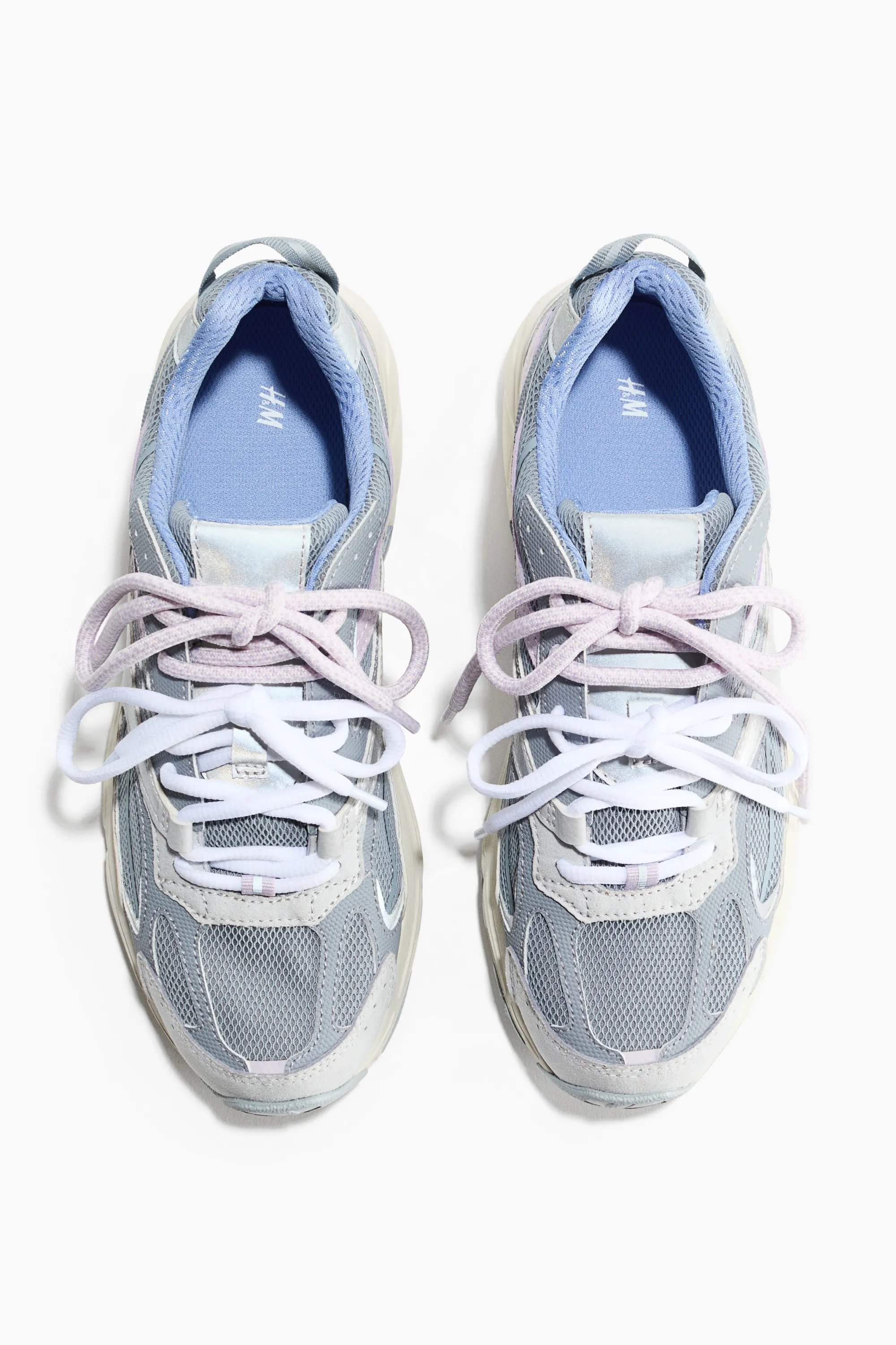 Sneakers à semelle épaisse - Bleu ancien