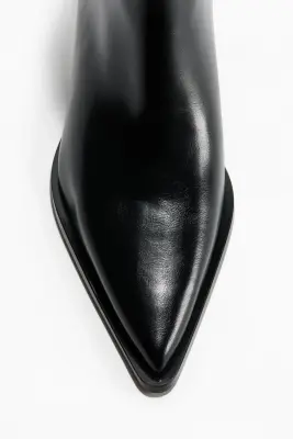 Pointed-toe ankle boots - Noir — photo 3