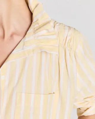 Chemise Leonor rayures jaune — photo 2