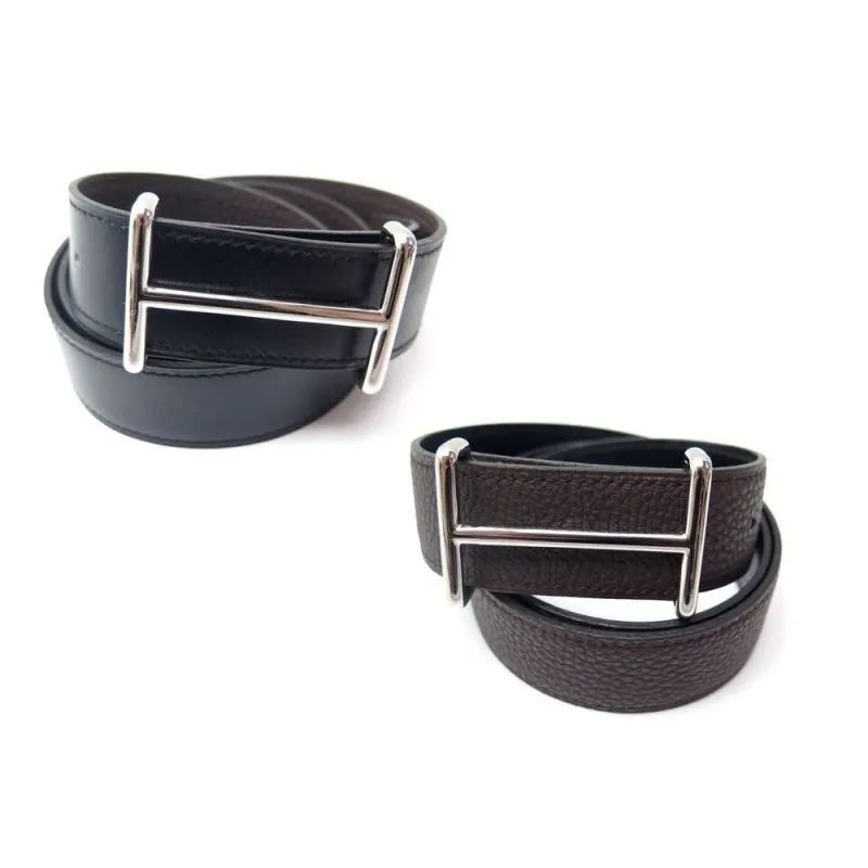 Boucle h et ceinture reversible 18mm
