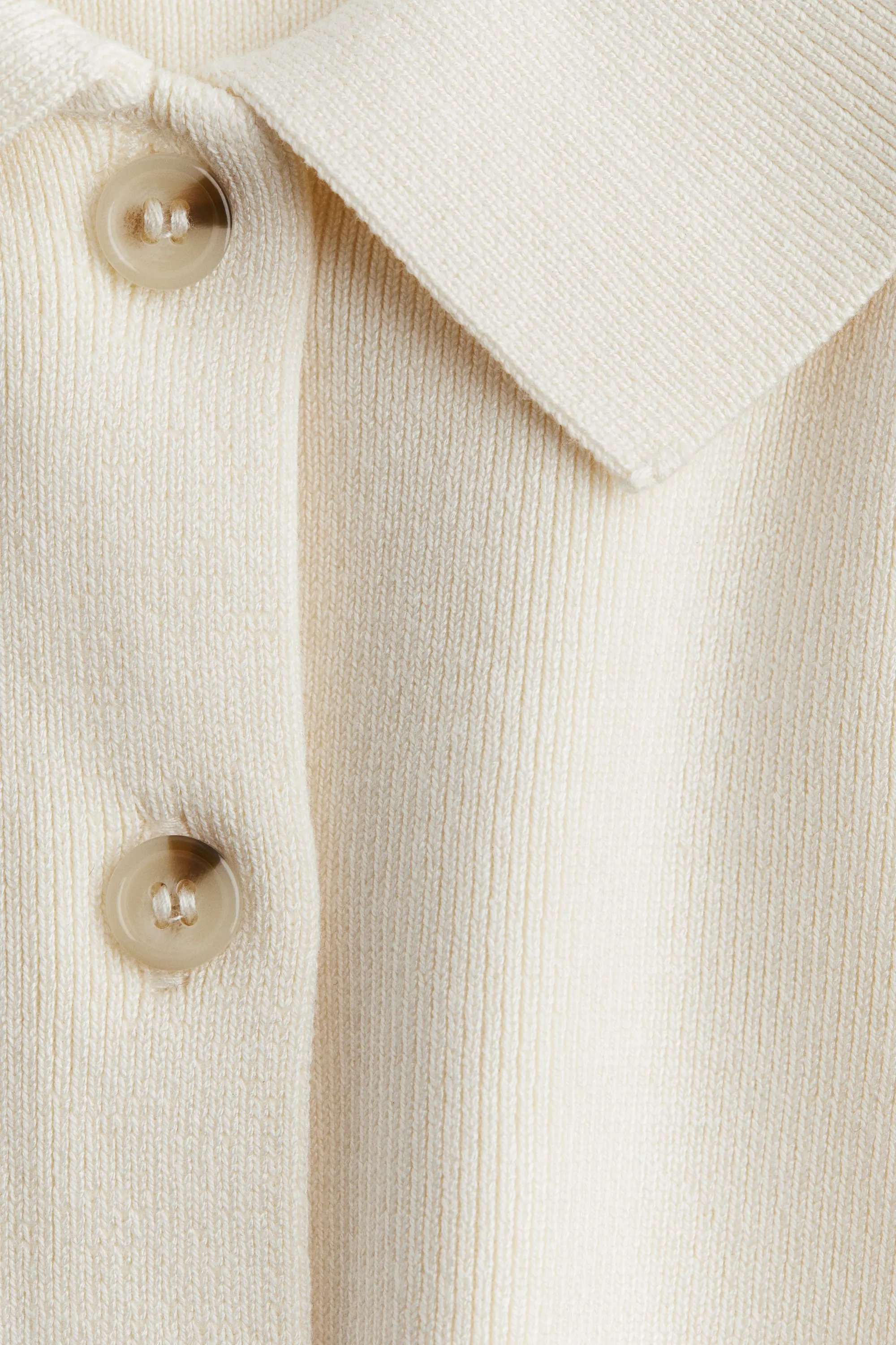 Gilet avec col - Crème