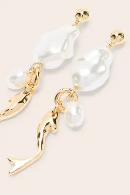 Boucles d'oreille Olivia poisson doré — photo 3