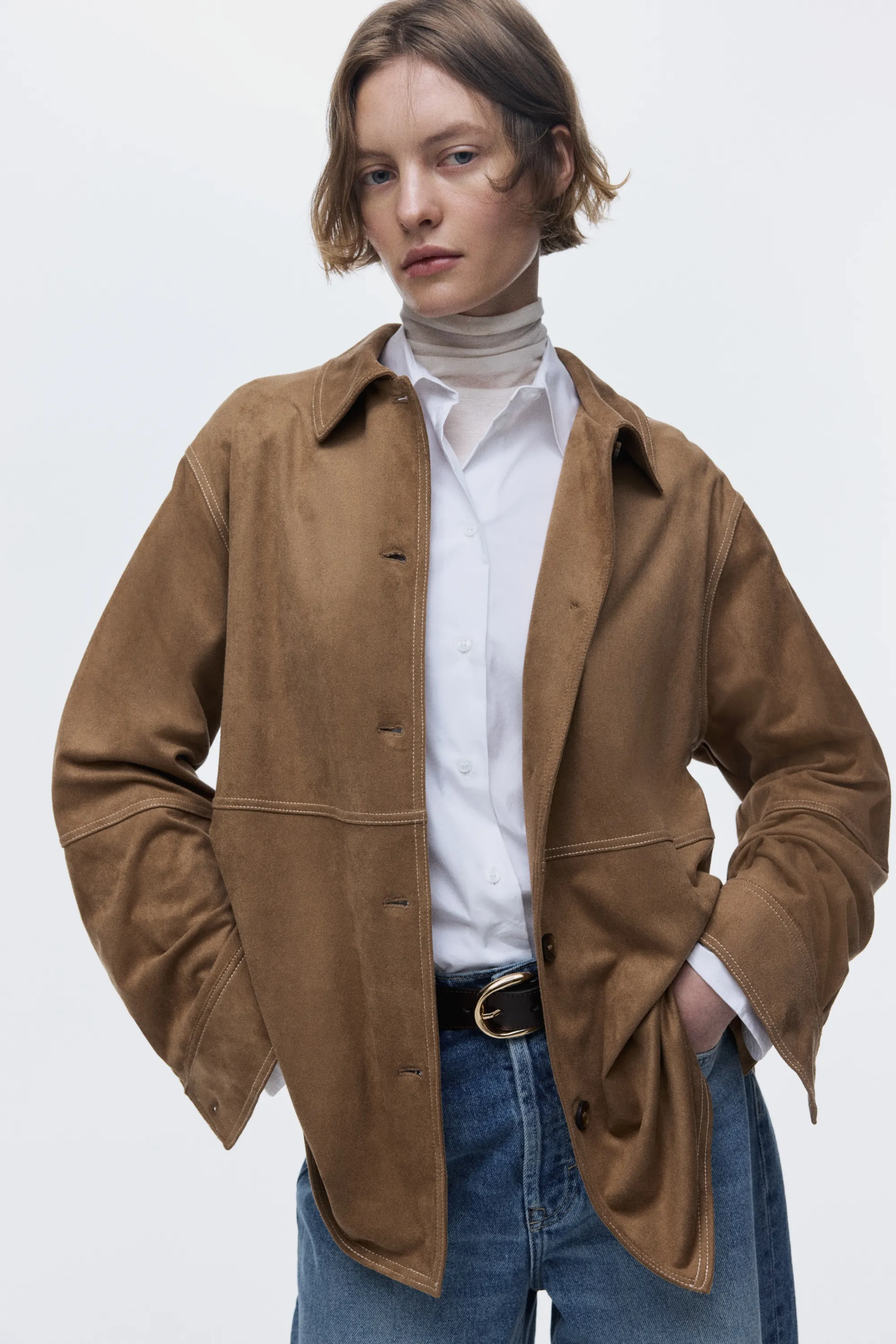 Chemise loose - Marron