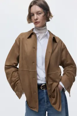 Chemise loose - Marron — photo 1