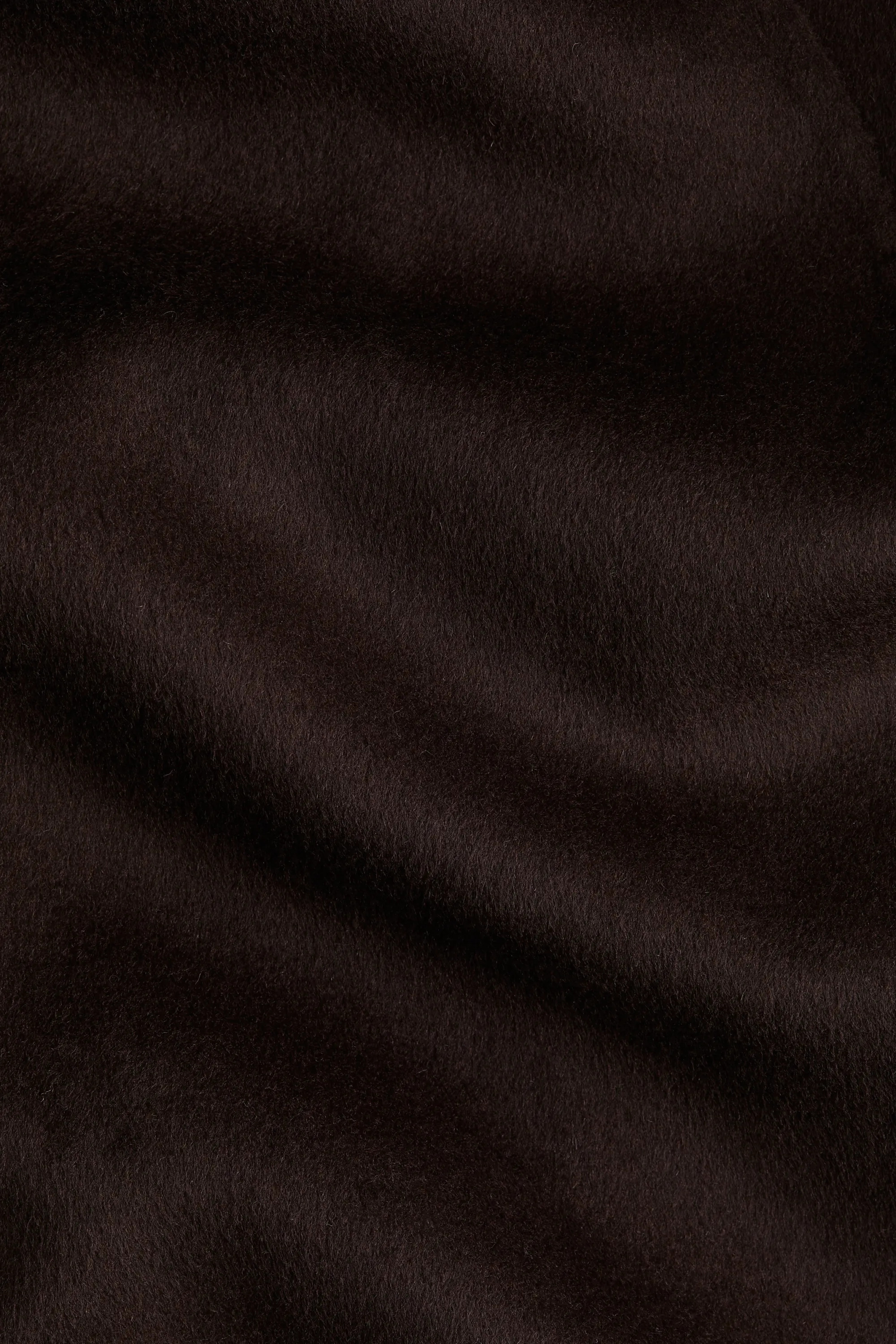 Manteau fait main en laine mélangée - Marron foncé