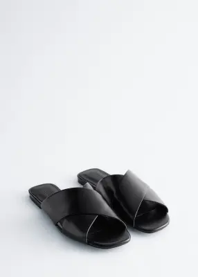 Sandales à brides croisées - Noir — photo 2
