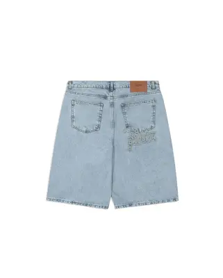 Light Wash Denim Shorts Light Blue Denim — photo 1