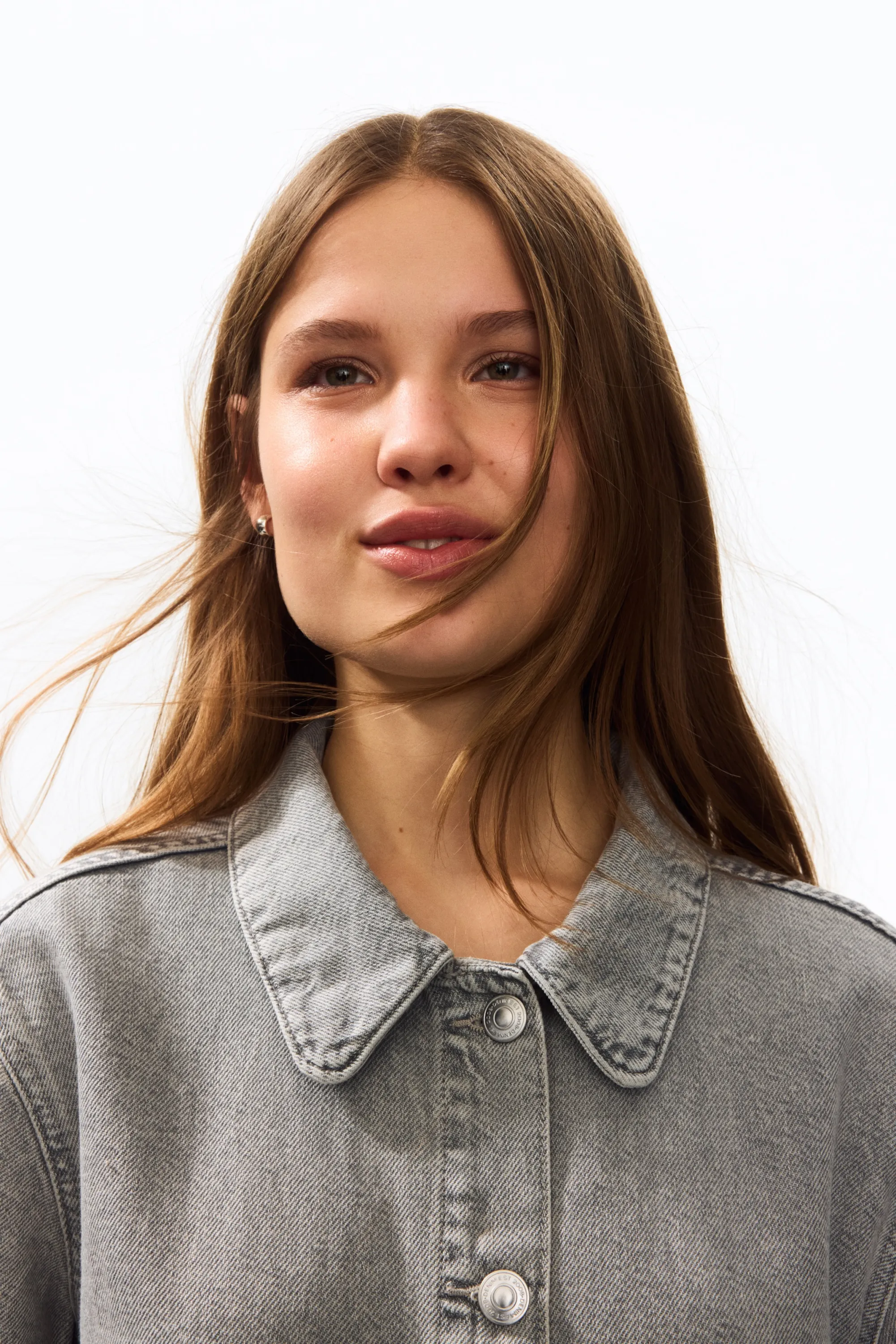 Veste en denim - Gris denim clair