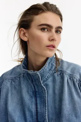 Veste oversize en denim - Bleu denim — photo 3
