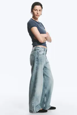 Jean droit ample taille basse Missy - Notus Blue - Bleu clair — photo 4