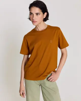 Tee-shirt Bree brodé cannelle — photo 1