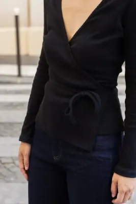 Cache-cœur Célia - noir — photo 5