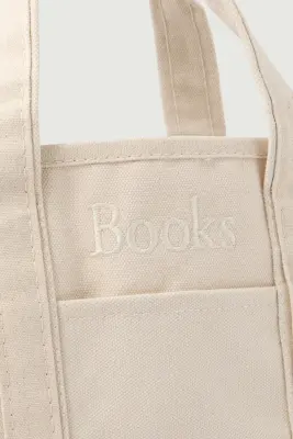 CABAS BOOKS MINI ÉCRU — photo 2