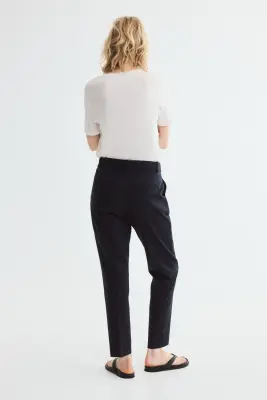 Pantalon cigarette - Bleu marine — photo 2